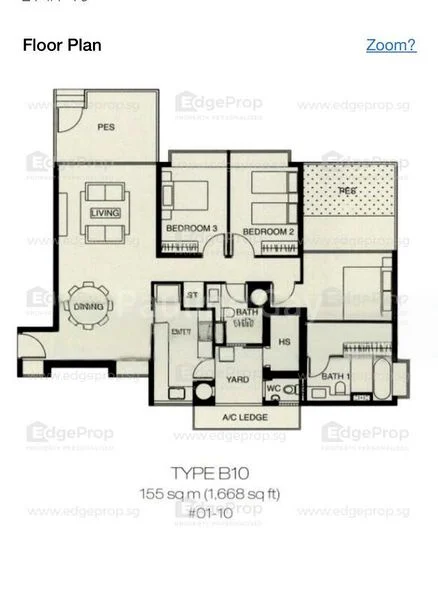 3 Bed Condo for Rent in  Riveredge - Image 7