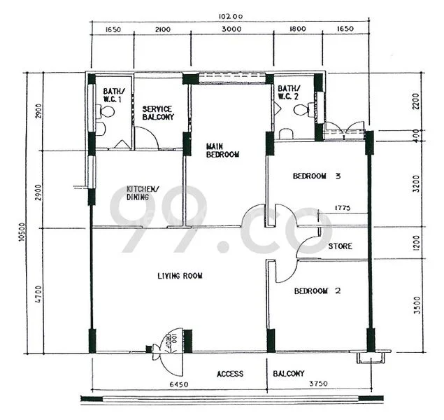4 Room (4A) HDB for Rent in  701 Tampines Street 71 - Image 9