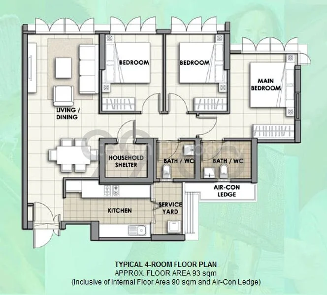 Common Room (HDB) for Rent in  468A Fernvale Link - Image 3